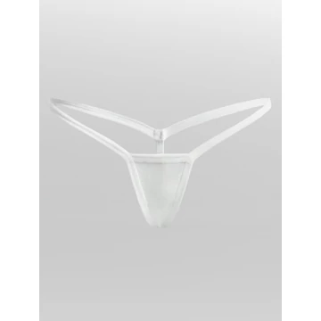 Cora – pamut cérna tanga (fehér)