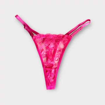 Embelli - csipke tanga - pink