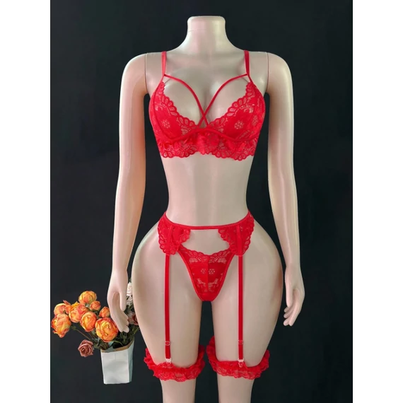 Adola - fehérnemű szett - piros