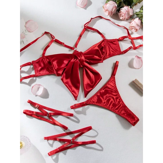 Avielle – megkötős nyitott fehérnemű szett