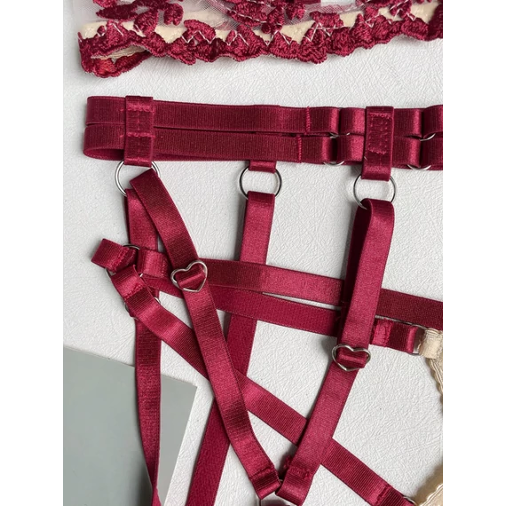 Bellora - 4 részes szivecskés szexi fehérnemű szett