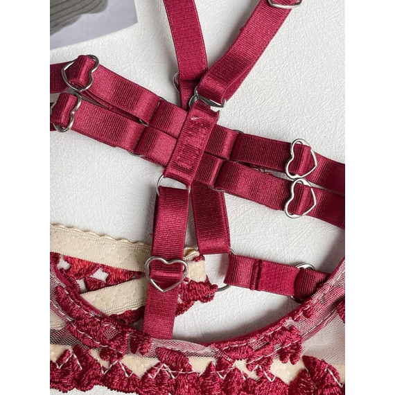 Bellora - 4 részes szivecskés szexi fehérnemű szett