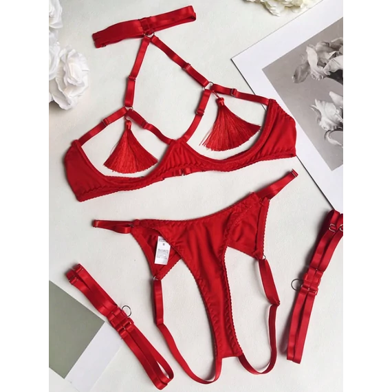 Fiorene – piros nyitott szexi szett