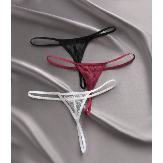 Bella – csipke tanga szett (3 db)