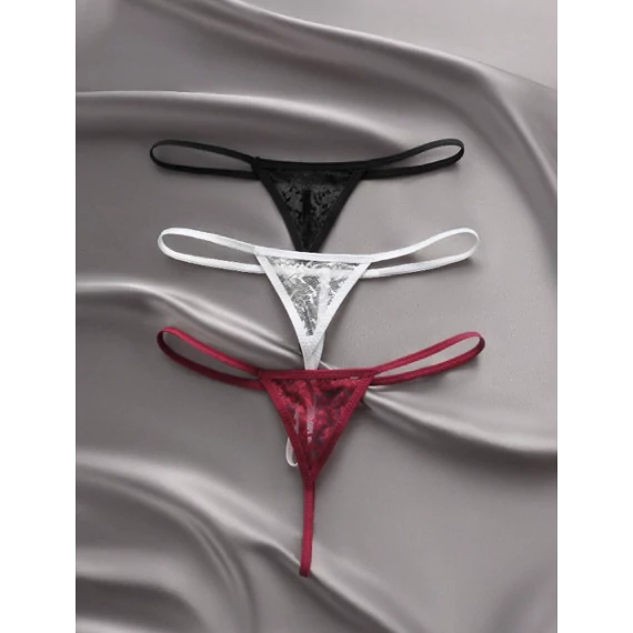 Bella – csipke tanga szett (3 db)