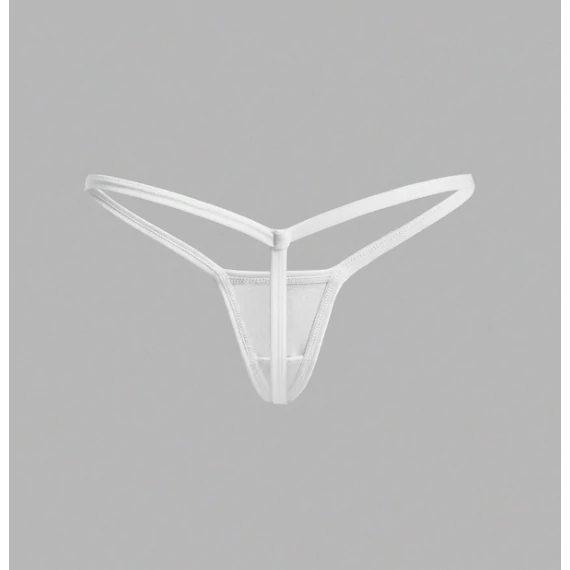 Cora – pamut cérna tanga (fehér)