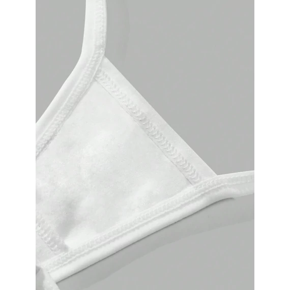 Cora – pamut cérna tanga (fehér)