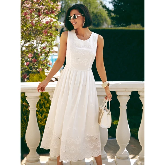 Marisol - fehér nyári madeira ruha