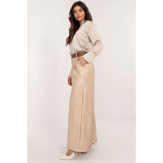 Ökobőr melegített nadrág - bézs - Italy Moda