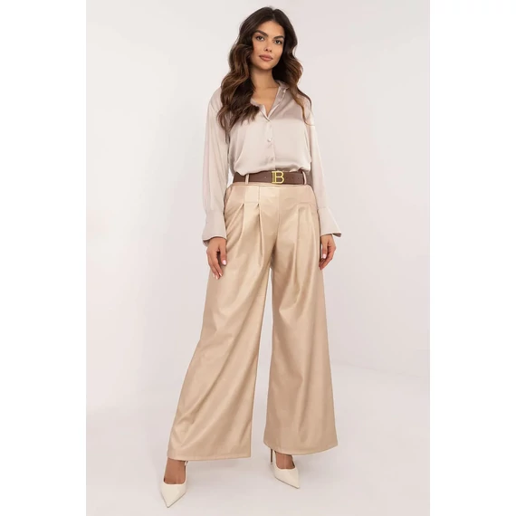 Ökobőr melegített nadrág - bézs - Italy Moda