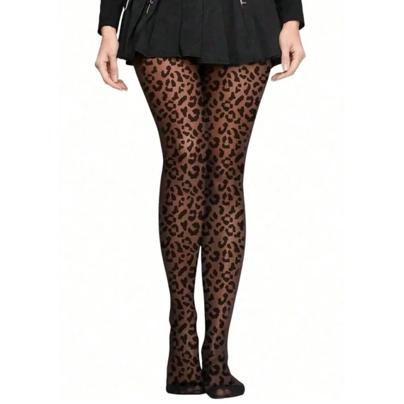 Evelora - párduc mintás női harisnya