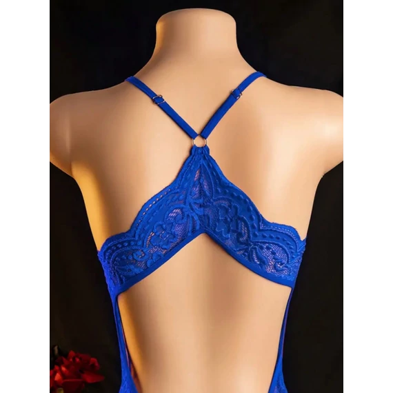 Giselle – csipke alul nyitott body – kék