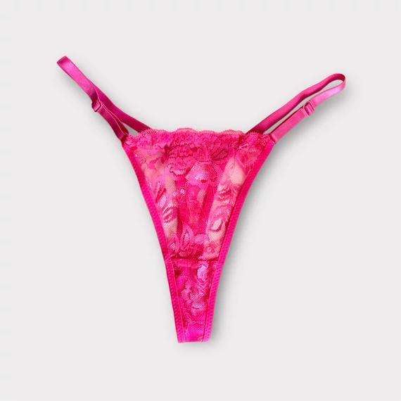 Embelli - csipke tanga - pink