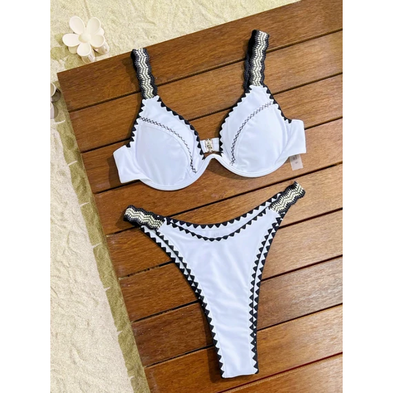Sabina - push up fehér fürdőruha - S