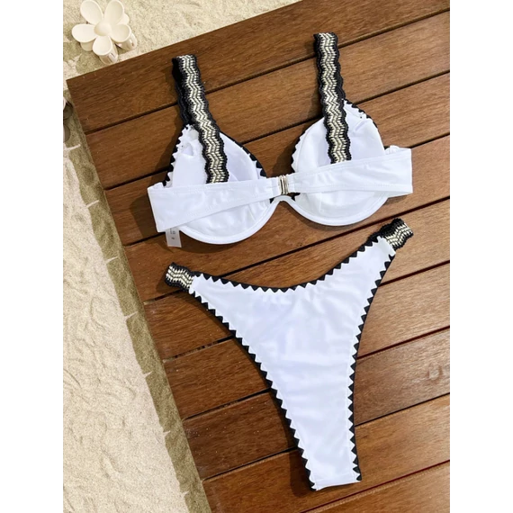 Sabina - push up fehér fürdőruha - S