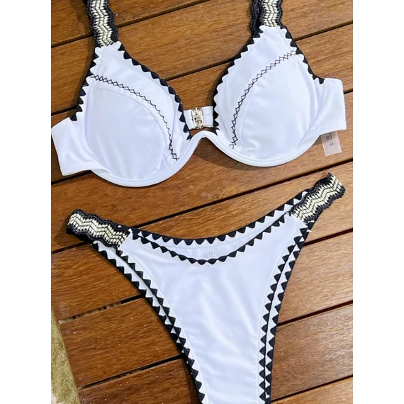 Sabina - push up fehér fürdőruha - S