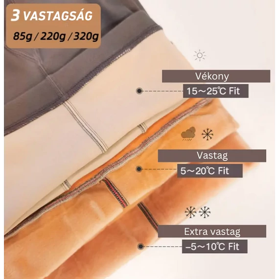 Fekete vastag 220g - harisnya - L/XL