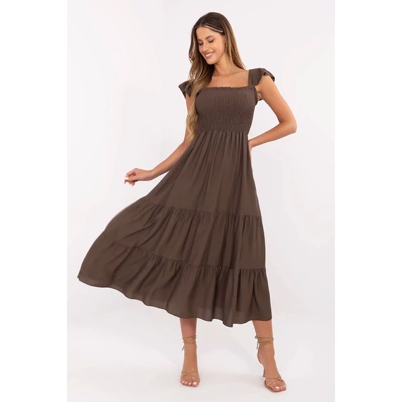 Italy Moda nyári ruha - Lisa - barna